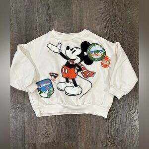 ZARA x DISNEY Mickey Mouse 100 Anniversary Boys Oversized Sweatshirt